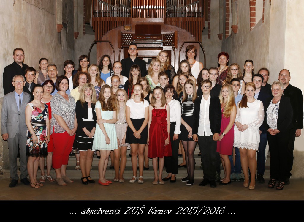 Absolventi ZUŠ Krnov 2015/2016