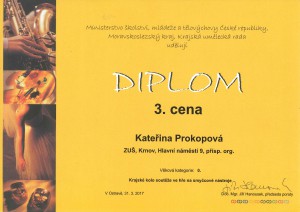 Kateřina Prokopová - 3.místo